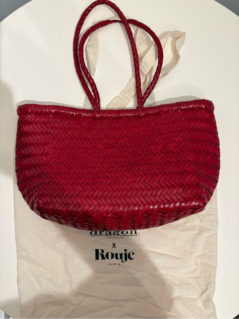 Rouje x Dragon Diffusion JaJa Triple Jump bag in Red